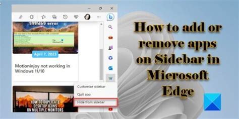 Image result for How to Remove App Sidebars