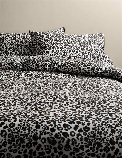 Pure Cotton Leopard Print Bedding Set | M&S | M&S