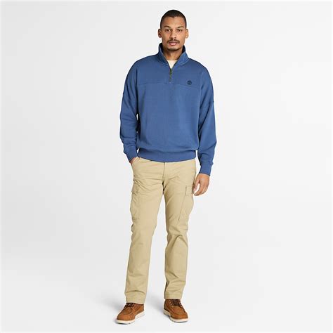 Quarter-Zip Sweatshirt for Men in Dark Blue