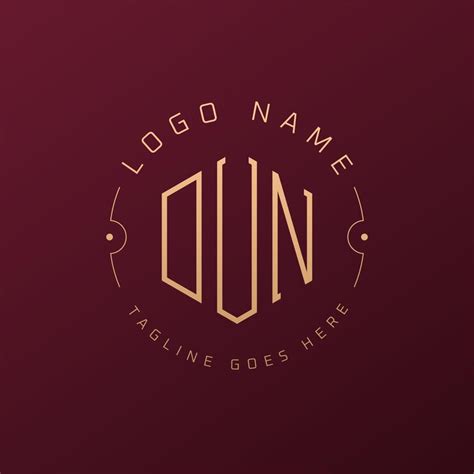 Luxury dun logo design elegant letter dun monogram logo minimalist ...