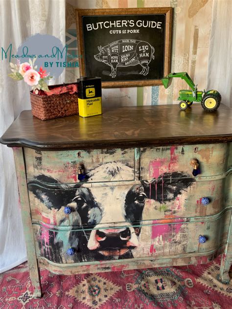 Moonique Large Decoupage Tissue Paper from Whimsykel Designs | Cow ...