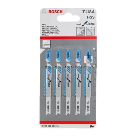 Bosch Jigsaw Blades – Spare T-Shank Blades for Cutting Plastic, Wood ...