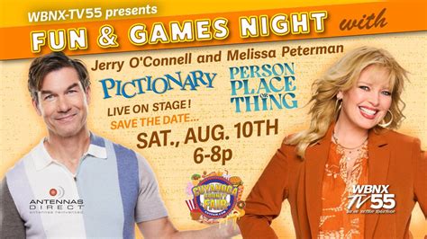 Fun & Games Night with Jerry OConnell and Melissa Peterman at the ...