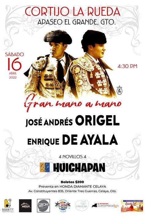 Presentan mano a mano celayense entre José Andrés Origel y Enrique de ...