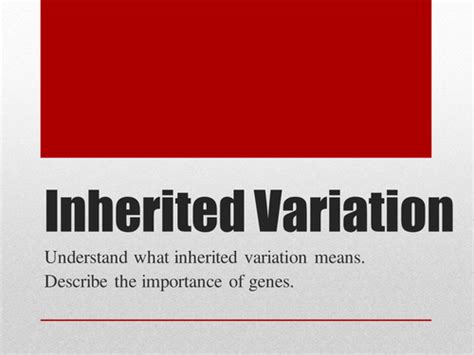 Image result for Inherited Variation