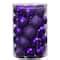 30ct. 2.5" Purple Shatterproof Christmas Ornaments | Michaels