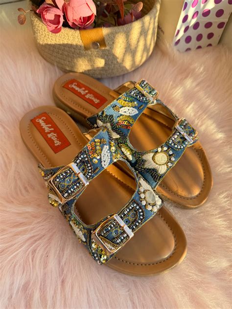Denim Luxe Comfort Sandals with Doctor Sole – Sandal Stories