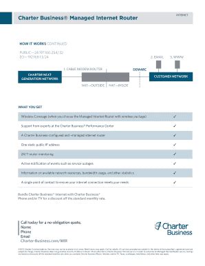 Fillable Online Charter Business Managed Internet Router - Spectrum ...
