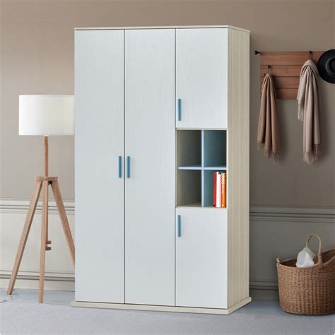 4 Door Wardrobe with Open Shelves