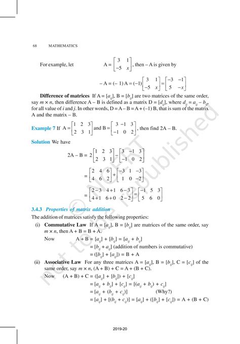 Image result for Arvind Academy Class 12 Matrices