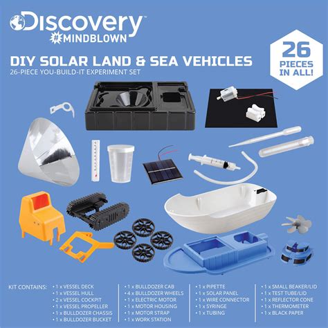 Buy Discovery Kids #MINDBLOWN Solar Land and Sea Vehicles, Kid’s DIY ...