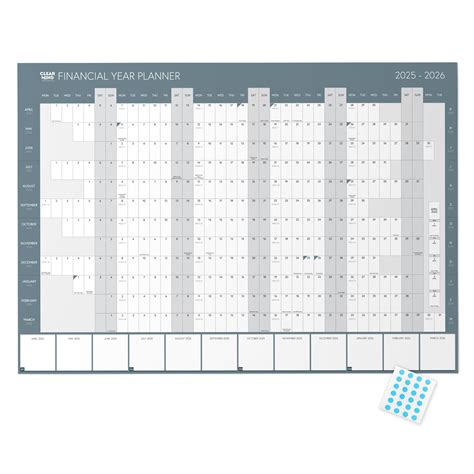 Buy Financial Year 2025-2026 Wall Planner by Clear Mind Concepts ...