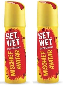 SET WET Mischief Avatar Deodorant For Men (150ml X 2) Deodorant Spray ...