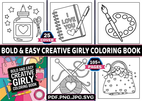 Easy Coloring Pages Girly