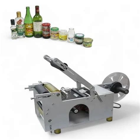 Label Applicator Machines - Manual Round Bottle Labelling Machine ...