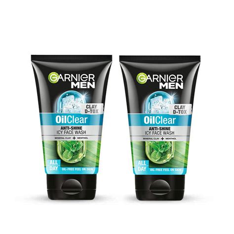 Garnier Men Oil Clear Deep Cleansing Face Wash, Mineral Clay and ...