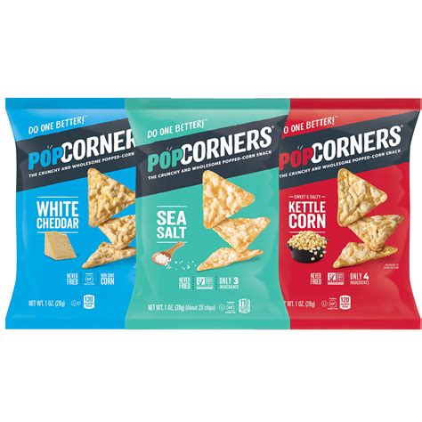 Buy PopCorners Popped Corn Snacks, 3 Flavor Variety Pack Chips Gluten ...