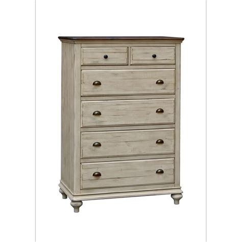 Sunset Trading Sunset Trading Shades of Sand 6 Drawer Bedroom Chest at ...