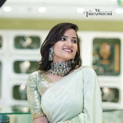 Pista Green Brocade Banaras Silk Saree – By Taruni Srigiri