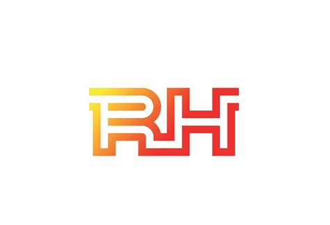 RH gradient vector logo 35491247 Vector Art at Vecteezy