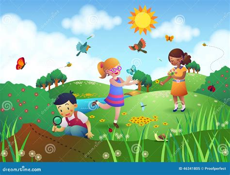 Happy Children Playing