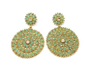 Flipkart.com - Buy ANIX Anix Jewelry introducing gold plated aqua beads ...