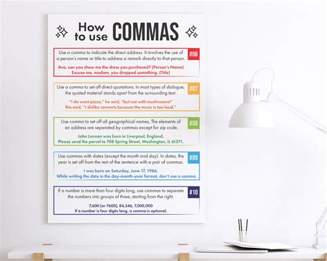 Image result for How to Use Comma Examples