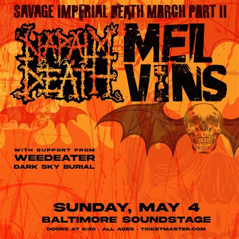Napalm Death and Melvins (21+), Music Box - San Diego | AllEvents