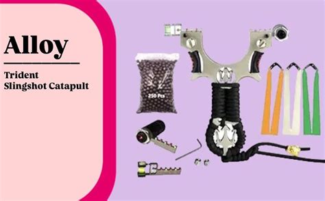 INDIAN SLINGSHOT® Trident Alloy Slingshot Catapult with Laser Durable ...