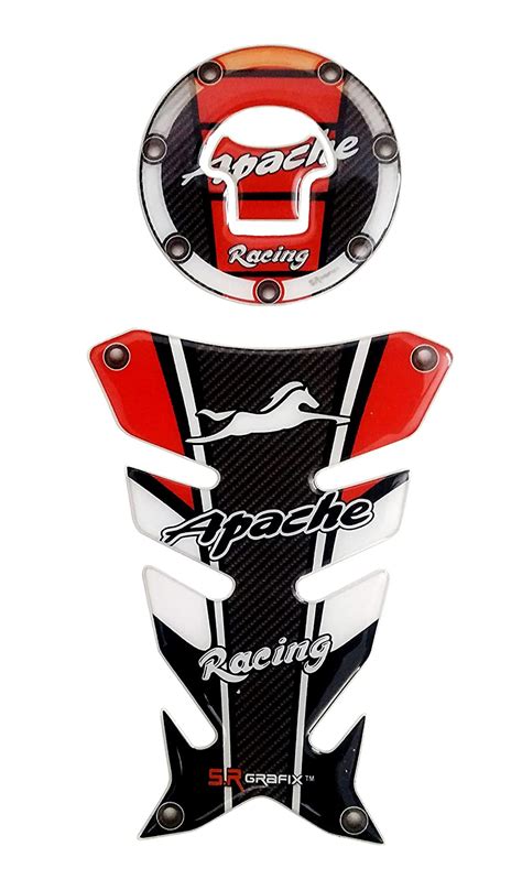 AutoMopix Combo Racing for Apache Customize Vinyl Tank Pad Fuel Cap ...