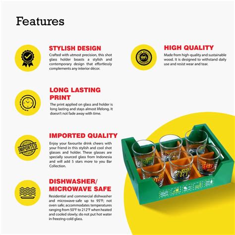Buy EK DO DHAI Set of 6 Printed Shot Glasses with Tray - 60ml from Ek ...
