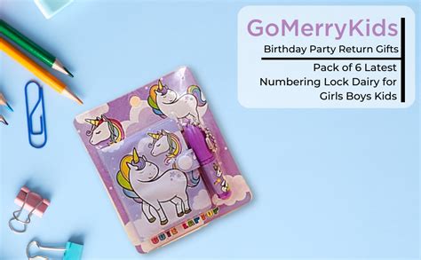 GoMerryKids Birthday Party Return Gifts-Pack of 6 Latest Numbering Lock ...