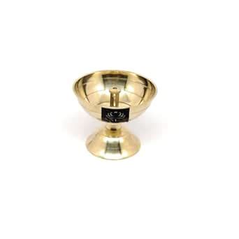 Buy Nyra® Pure Brass/Peetal Akhand jyot deep Diya Pyali for Puja, Deep ...