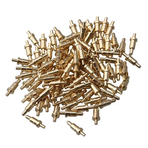 Mxfans 100pieces Gold-Plated 6mm Copper Accessory Probes Spring Pogo ...