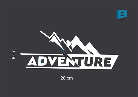 SIGN EVER Adventure Stickers for Ciaz Car Door Side Bonnet Vinyl White ...