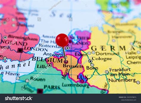 Belgium World Map Location 2,777 Belgium Map Europe Stock Photos,