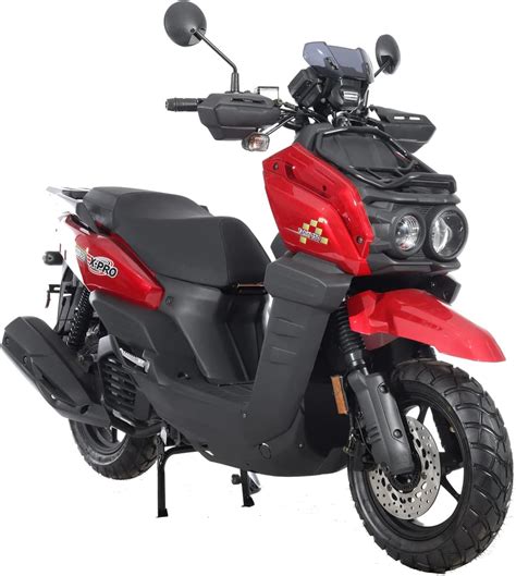 Buy X-PRO Tahiti 150cc Moped Scooter with 12 Aluminum Wheels (Red ...