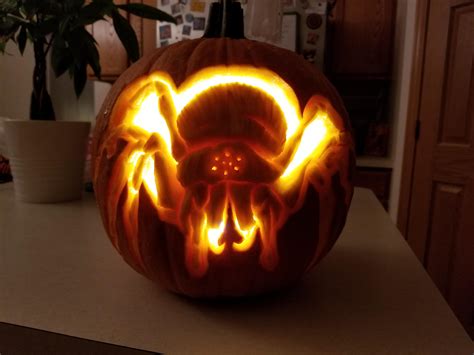 Spider Pumpkin Carving