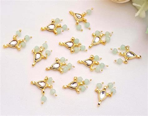 meryCraft Stone Meenakari Kundan,Makhi Beads for Jewellery Making ...