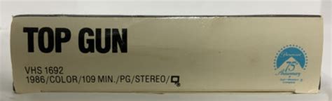 TOP GUN 1987 VHS Video Tape Tom Cruise Kelly | Ubuy India