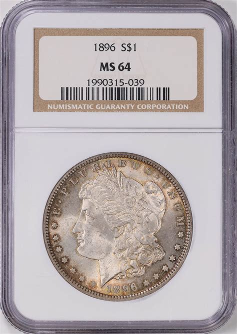 1896 Morgan Silver Dollar NGC MS-64 (Toned) (Item 1829044 ...
