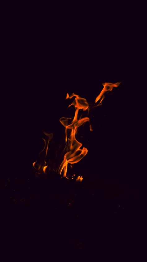Download wallpaper 1080x1920 fire, flame, dark, burn, bonfire samsung ...