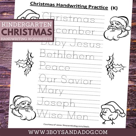 Image result for Christmas Cursive Handwriting Practice