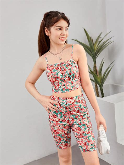 TANDUL Girls Above Knee Casual Dress (Multicolor, Sleeveless)