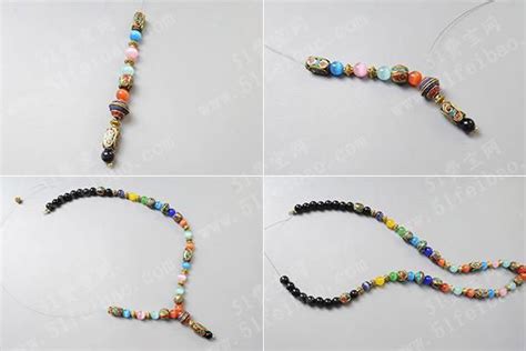 手工串珠创意，如何制作藏珠项链的教程 - 手工小制作 - 51费宝网