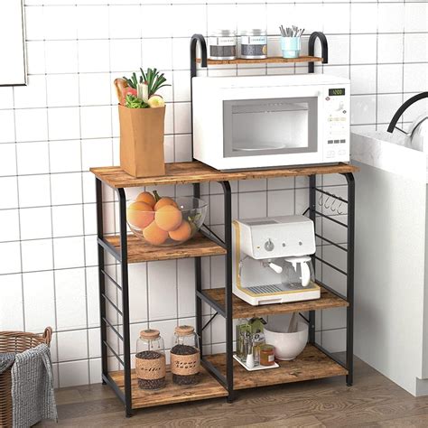 SogesPower Kitchen Island 4-Tier Storage Shelf with India | Ubuy