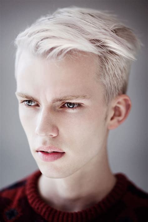 | White hair men, Platinum blonde hair men, Platinum blonde hair