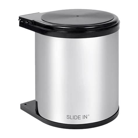 Auto Lid Waste Bin - Slide In | Slide In Hardware