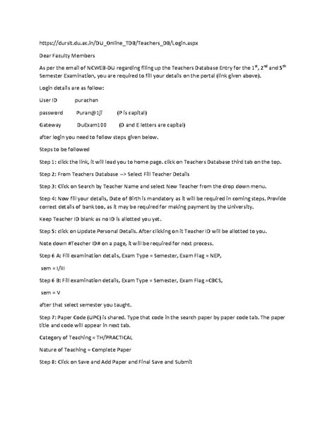 Deta Base Guidance November and December Exam, 2023 - - Studocu