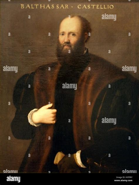 This portrait by Bernardino Campi depicts Baldassarre Castiglione, the ...